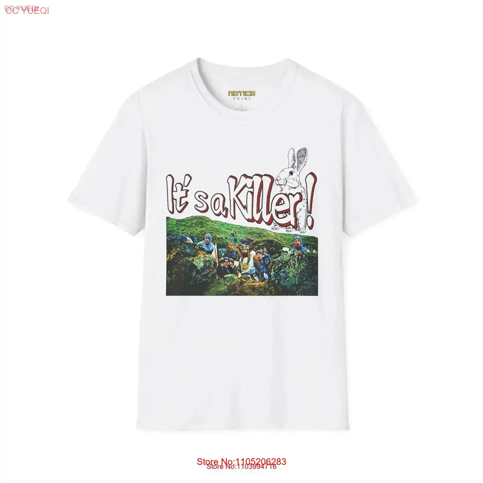 

It's a Killer Rabbit funny bunny tee Softstyle T Shirt vintage Washed Casual Comfortable streetwear Breathable