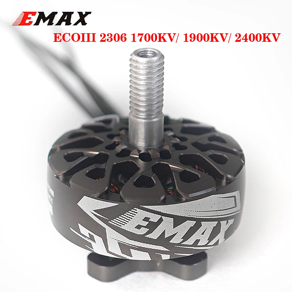 

EMAX ECOIII 2306 1700KV/ 1900KV/ 2400KV 3-6S Brushless Motor Compatible 5-5.5inch Propellers for 5inch RC FPV Racing Drone
