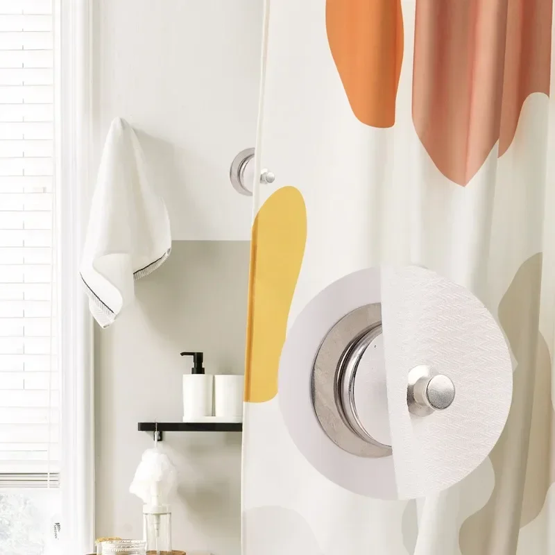 Metal Curtain Magnetic Closure Wall Mounted Magnetic Buckle Shower Curtain Magnet Clips Detachable Window Screen Fixed Fastener