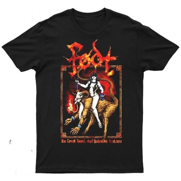 

2025 New The Great Beast and Babalon Avatara Printed Unisex Street Fashion Trendy Short Sleeve with Pure Cotton Round Neck