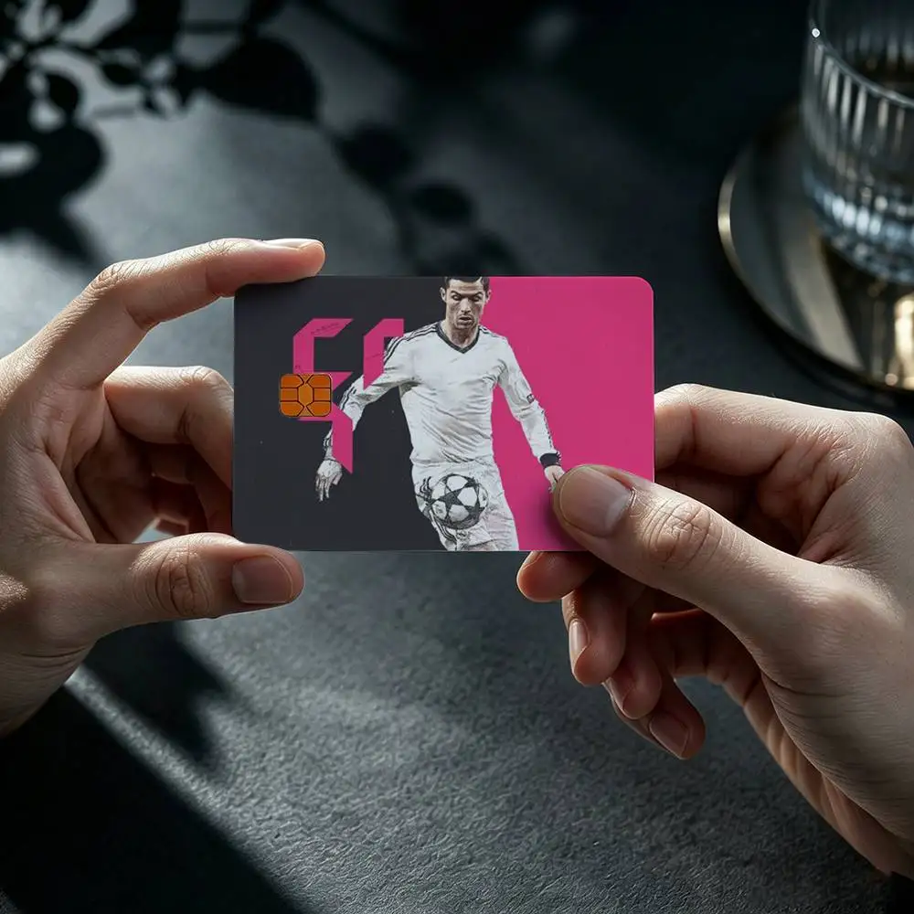 sportstar C-C.R-Ronaldo Sticker Film Tape Skin for Credit Card Debit Card Waterproof Stickers view 5