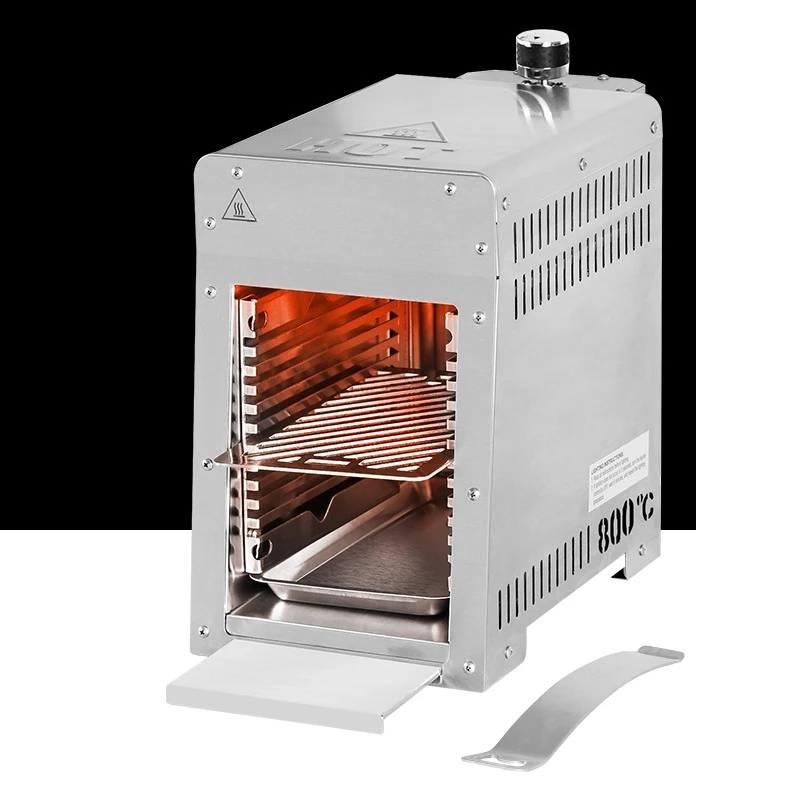 

Stainless steel barbecue oven high temperature American lamb chops steak gas liquefied gas oven barbecue machine