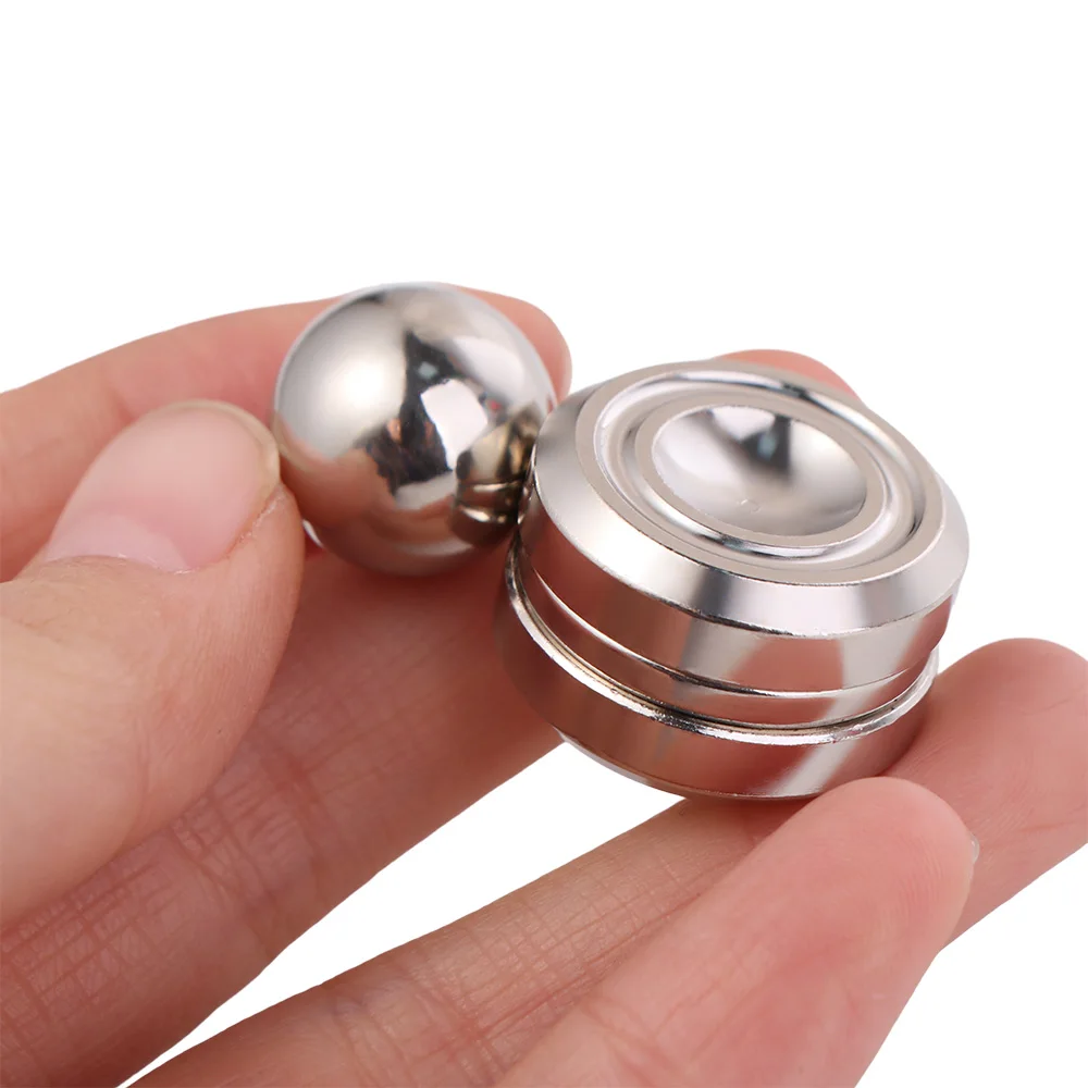 Metal Fidget Spinner Esercitatore per le mani Giroscopio rotante magnetico Punta delle dita Interattivo Interessante spinner orbitale Fidget