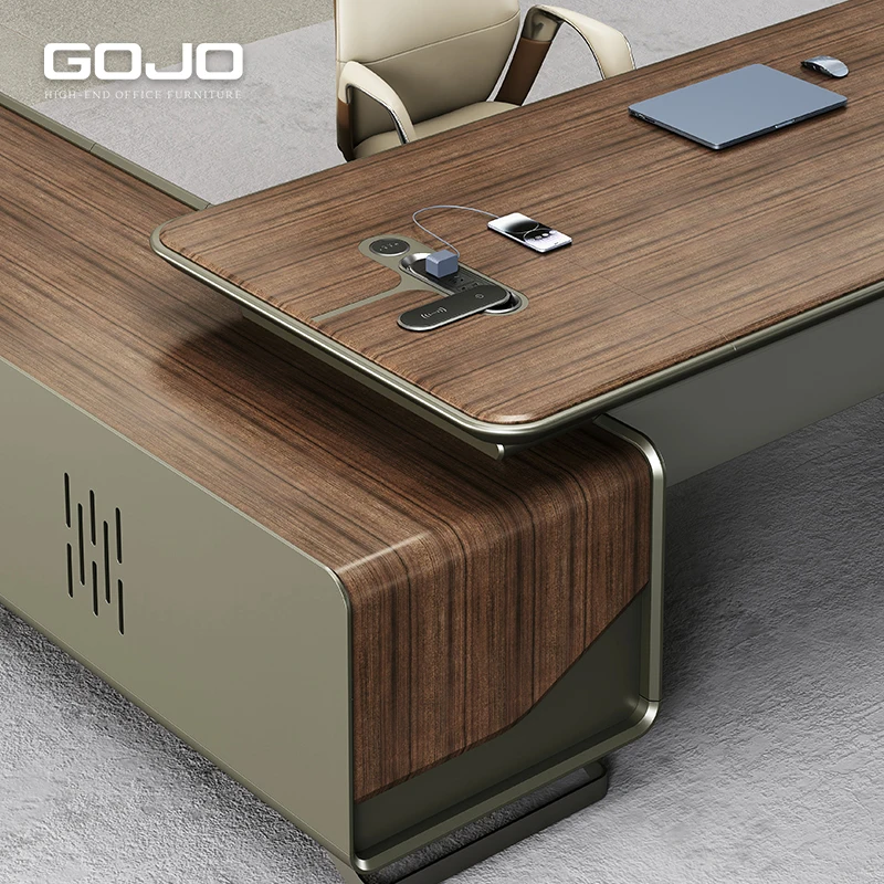 Premium Height Adjustable Executive Desk Sit Stand Up Electric Lifting Dual Motor Smart Office Computer Boss Table For Office