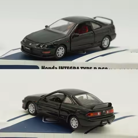 Diecast Original 1:64 Scale Intergra Type-R DC2 Simulation Alloy Car Model Collection Decoration Gift Souvenir Static Display