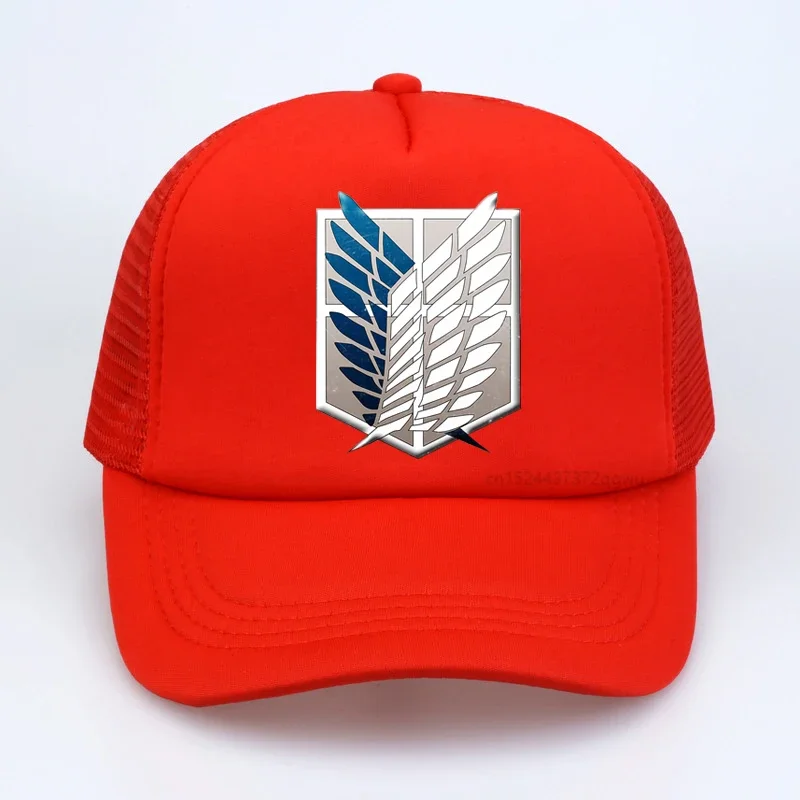 Anime Attack on Titan Baseball hat Printed Cotton Dad Hat outdoor  mesh Snapback caps