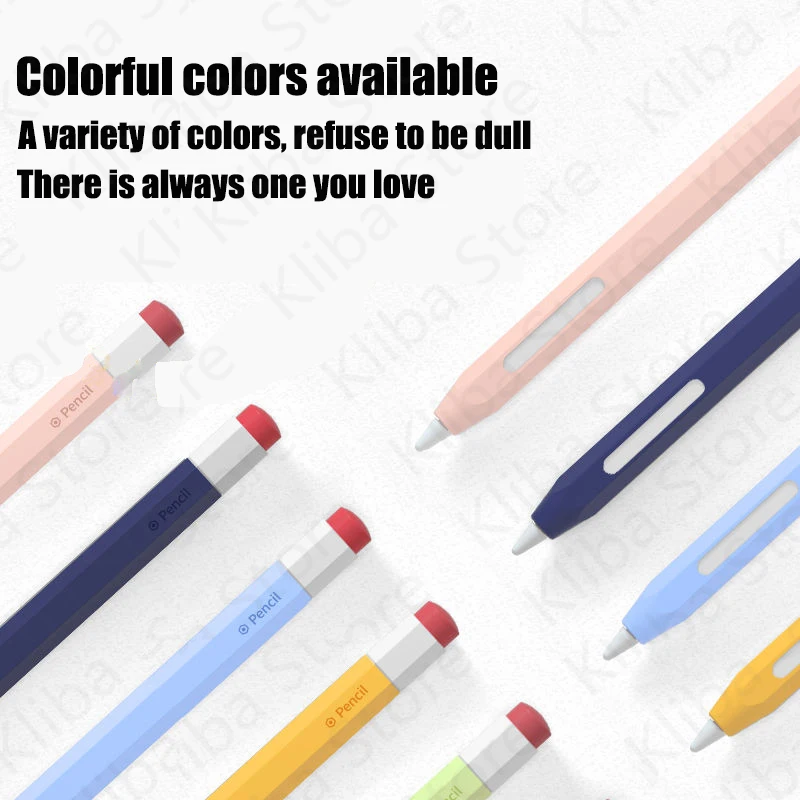 Silicone Pencil Case For Apple Pencil 2nd 1st Tablet Touch Stylus Pouch Portable Protective Cover