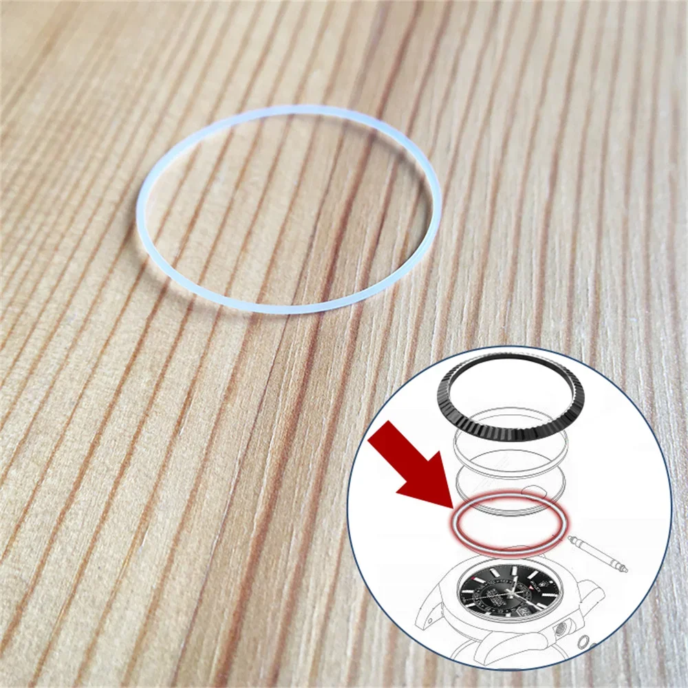 

326933 Resinous Watch Bezel Inner Gasket Ring for Rolex Sky-Dweller Oystersteel Watch Case Seal Waterproof Ring