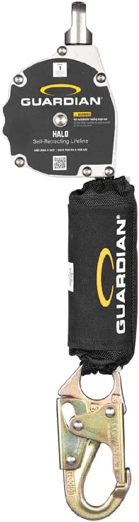 

Guardian Fall Protection 10900 Halo Web SRL – 11 ft. Nylon Webbing with Carbineer, Swivel Top, Steel Snap Hook