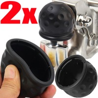 1/2pcs Tow Bar Ball Cover Cap Trailer Ball Covers Tow Bar Cap Universal Hitch Trailer Towball Protect Car Accessories