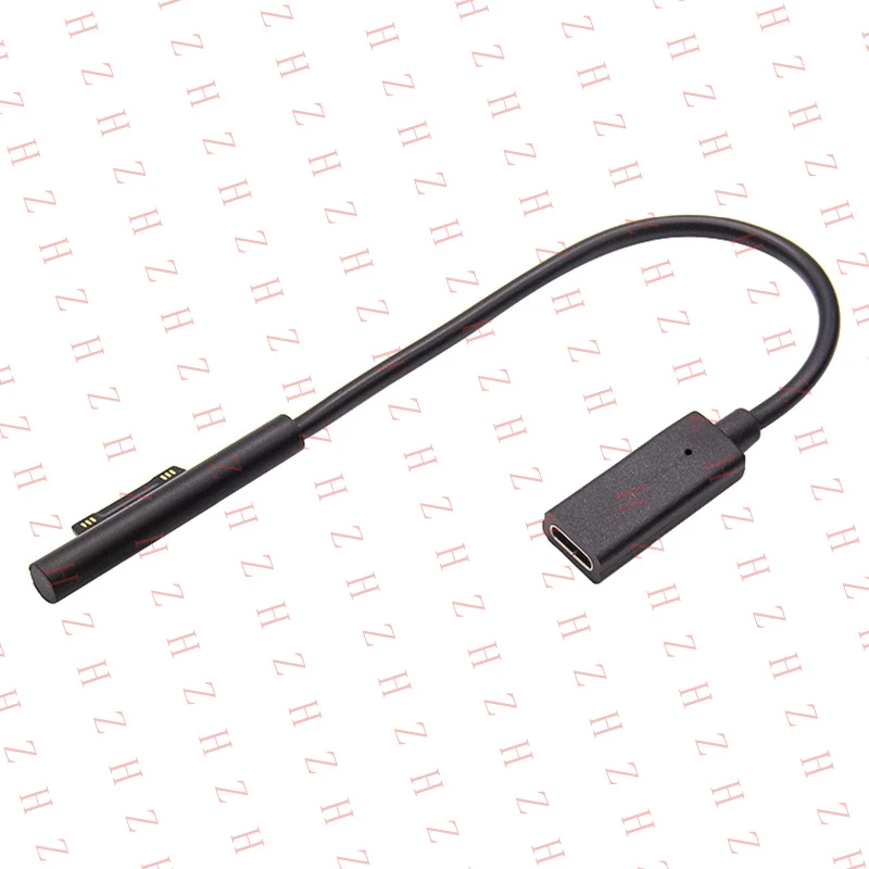 Cargador P+ USB-C PD, cable adaptador de corriente de 15V 3A para Microsoft Surface Pro 6/5/4/3/Go