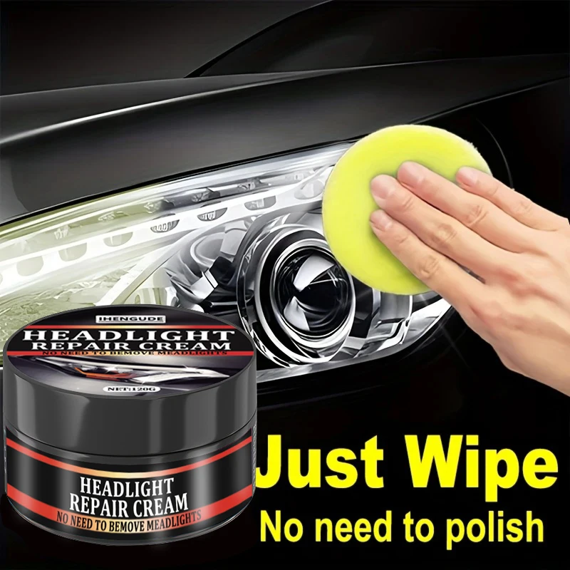 Car Headlight Restoration Kit, Polishing and Waxing for Refurbishment, Reducing Yellowing, Preventing Oxidation, and Enhancing Anti-Fog Properties
