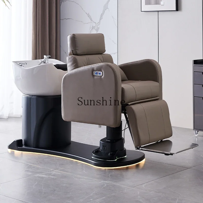 Smart Electric Flush Fashion Multifunctional Rotary Shampoo Bed Beauty Shop Head Therapy Hair Chair