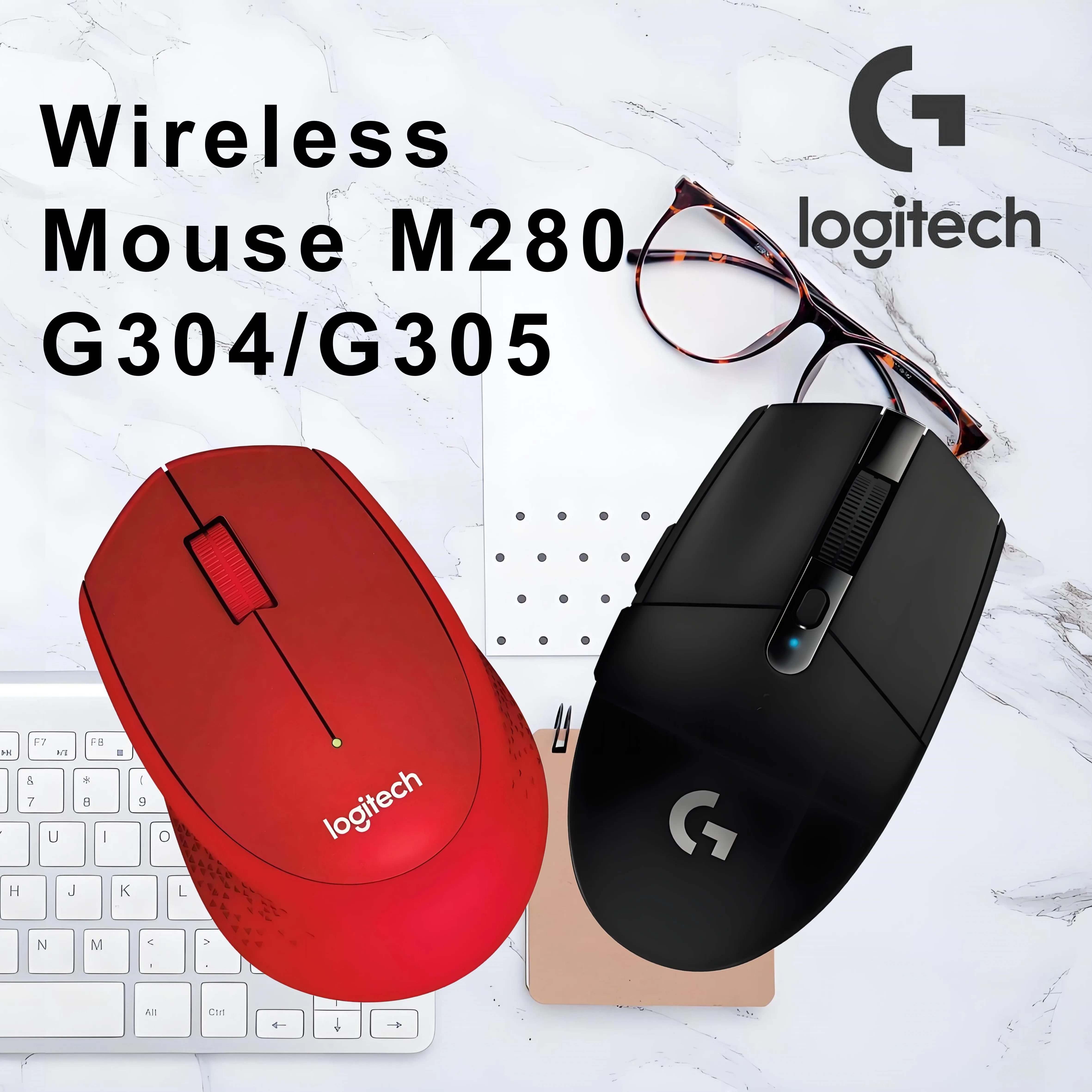 

1ms Low Latency! Logitech G304/G305 Lightspeed Wireless, M280 Right-Hand Comfort Model, Precisely Suited for Different Needs