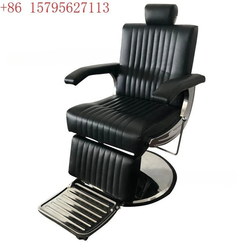 

Men's barber chair can be folded down in the hairdresser lifting and shaving retro oily head chair hair salon special hair