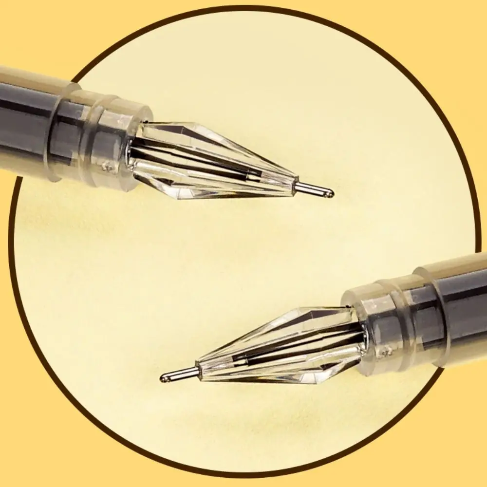 10PCS/Set Simple Quick-drying Gel Pen Black/Blue/Red Ink Press Type Ballpoint Pen 0.38mm Diamond Tip Neutral Pen Stationery