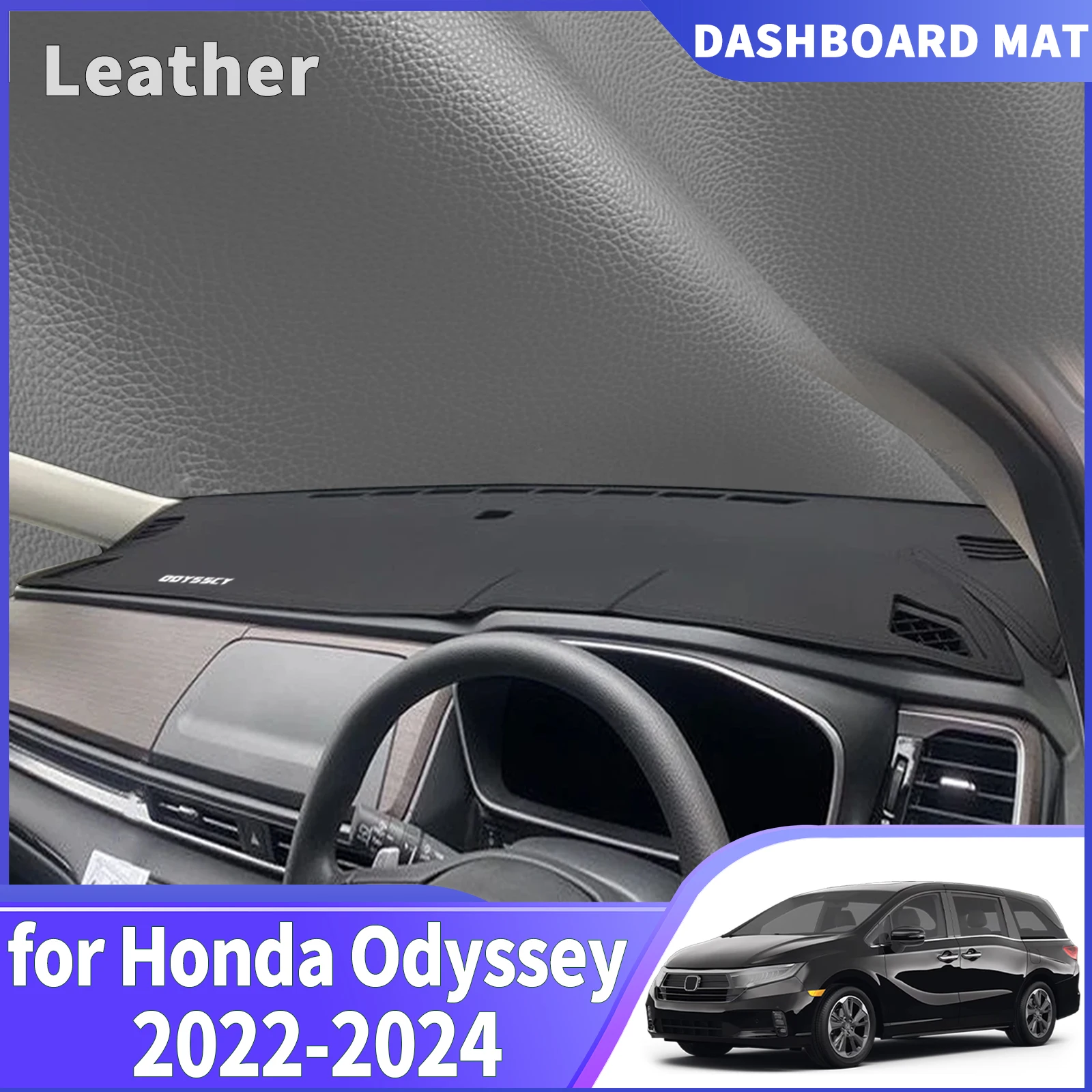 

fit for Honda Odyssey 2022 2021 2023 2024 LOGO DashMat Sunshade Dashmat Dashboard Cover Pad Protective Carpet Car Accessories