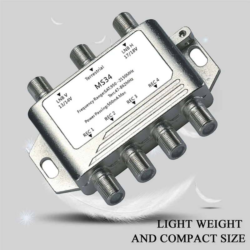 ABJF-3 で 4 テレビ衛星スプリッタ 3X4 衛星マルチスイッチ FTA LNB スイッチ MS34EZ カスケード衛星分離 RF