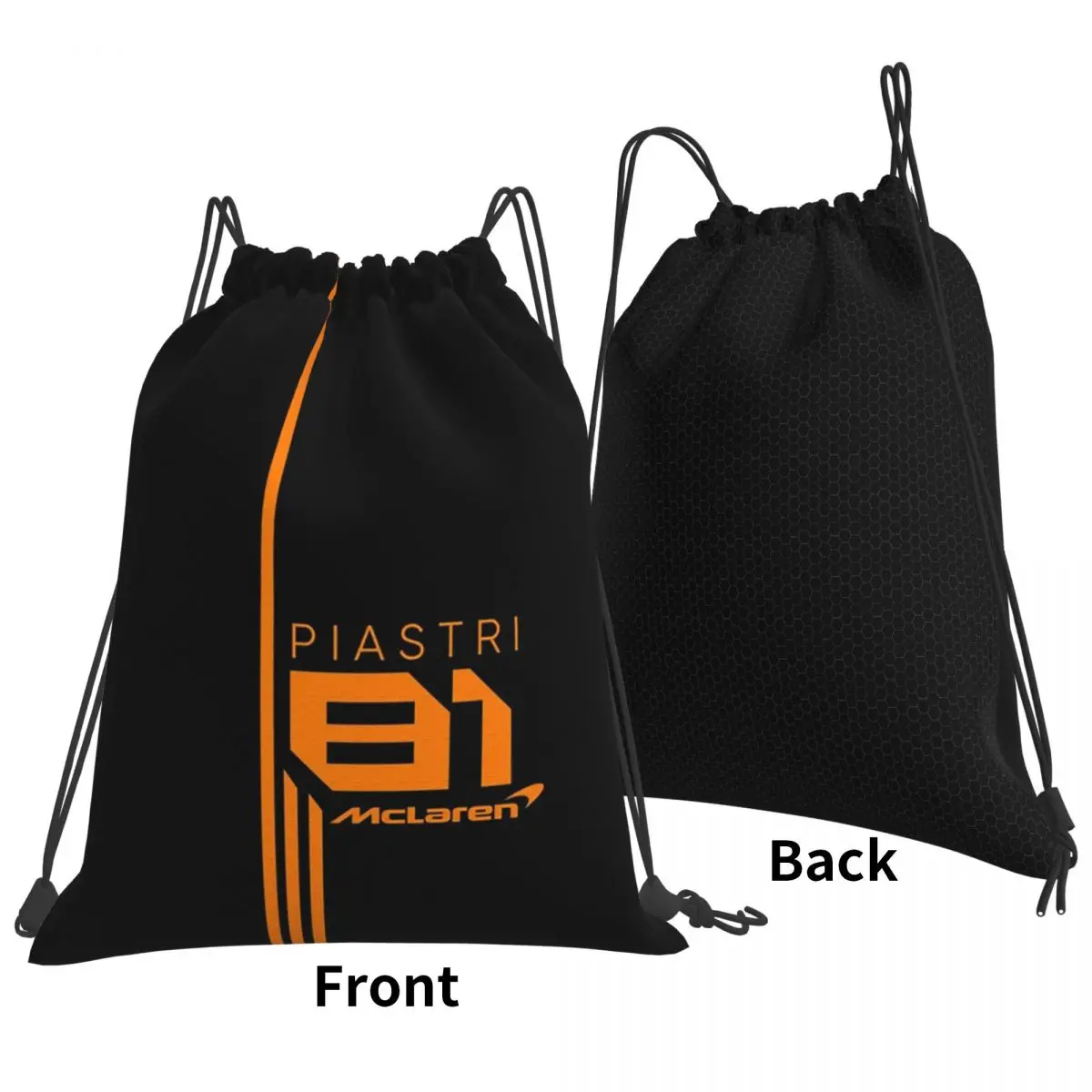 กระเป๋าเป้สะพายหลัง Oscar Piastri 81 Motorsports แบบสบายๆ  กระเป๋าเชือกรูดใส่ของจุกจิก กระเป๋าใส่หนังสือ สำหรับผู้ชาย ผู้หญิง และนักเรียน