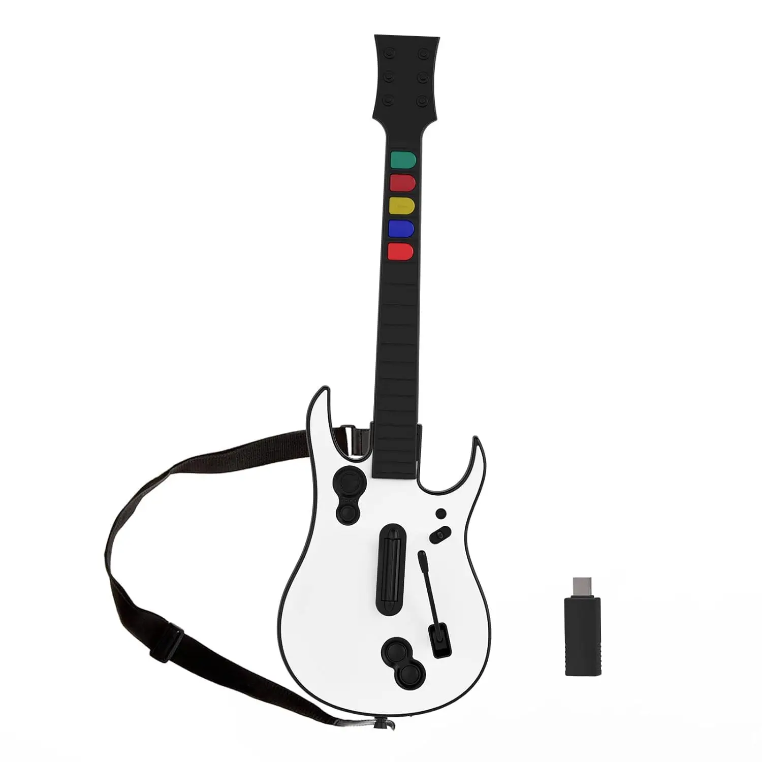 DOYO 2.4G Wireless Guitar Hero Controller for PC PS3 Compatible With Clone Hero Rock Band Games Remote Joystick Console