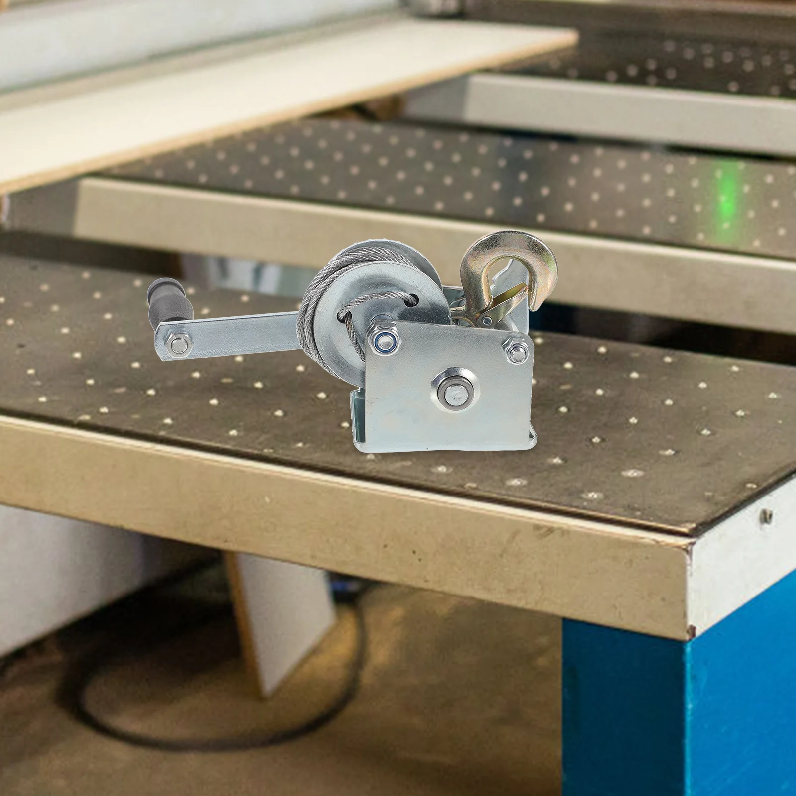 Tragbare Winde, elektrisches Kabel, Ratsche, Handkurbel, 500 lb, Boot, Abschleppen, Mini-Drahtseil