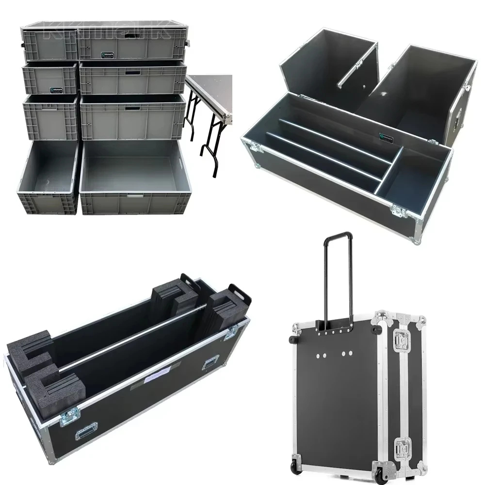 Custom DJ Mixer Flip Utility Rack Speaker Light Case Plasma TV Case Video Production Flight Road Case