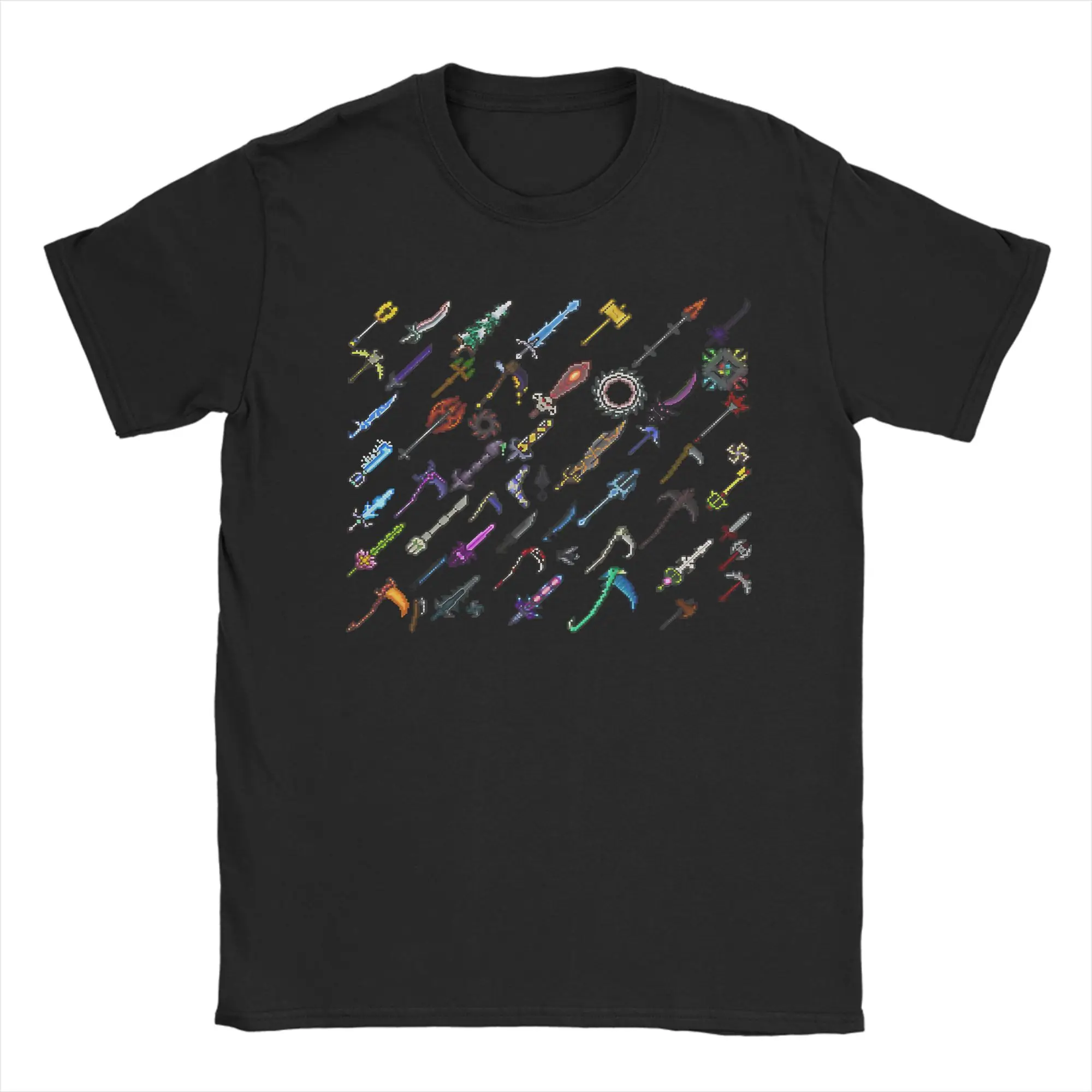 Funny Gifts Terraria Game Christmas Cotton T Shirt For Men's Summer  Aesthetic T Shirts O Neck Leisure Tee Shirt Big Size Tops