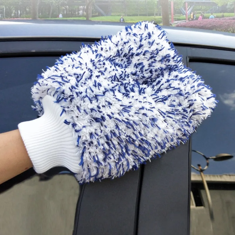 

High Density Soft Car Cleaning Glove Ultra Soft Mitt Microfiber Madness Wash Mitt Easy To Dry Auto Detailing Car Wash Mitt