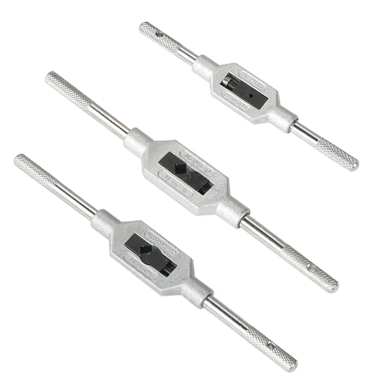 Adjustable Tap Wrench for Thread Tap Handle Steel Hand Taps Holder Tapping Reamer Tools M1-8/M1-10/M1-12