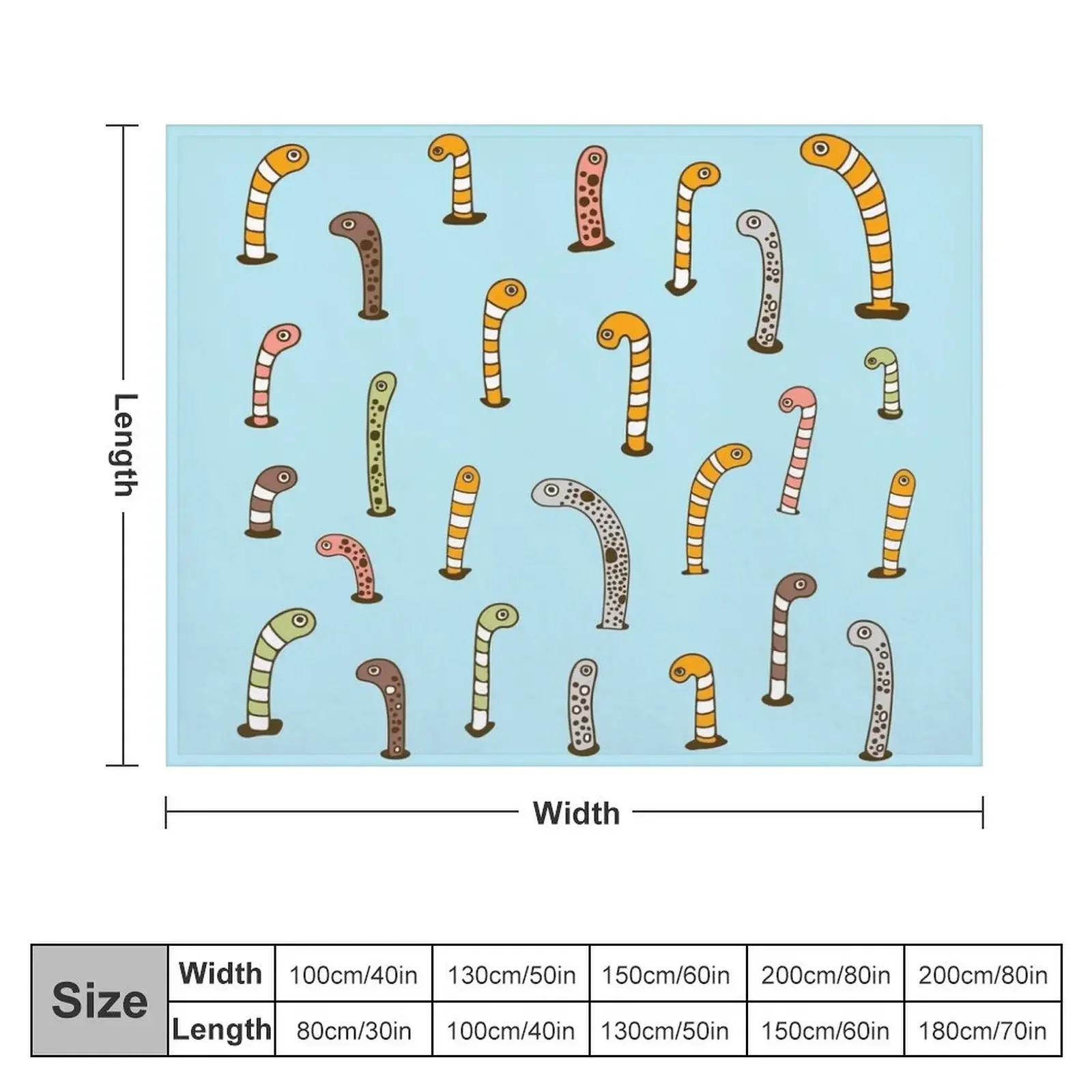 Garden eels Throw Blanket Decoratives warm for winter blankets and throws Blankets