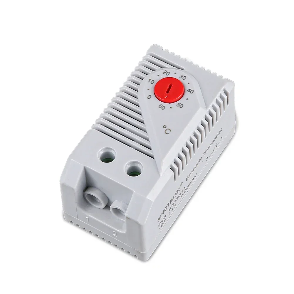Switch Thermostat Compact Mechanical Light Grey Temperature Controller Thermostatic Bimetal Heat And Cool Combined