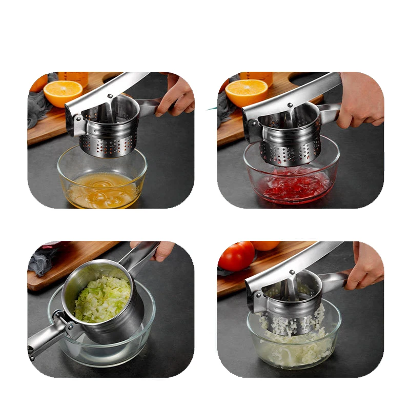 Manual juicer  Vegetable squeezer  Lemon clip  Fruit juice press  Stainless steel juicer