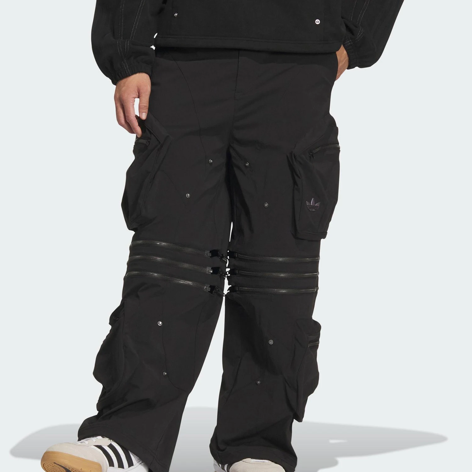 

Повседневные брюки унисекс Adidas Originals Trefoil свободного кроя из пике KS8241