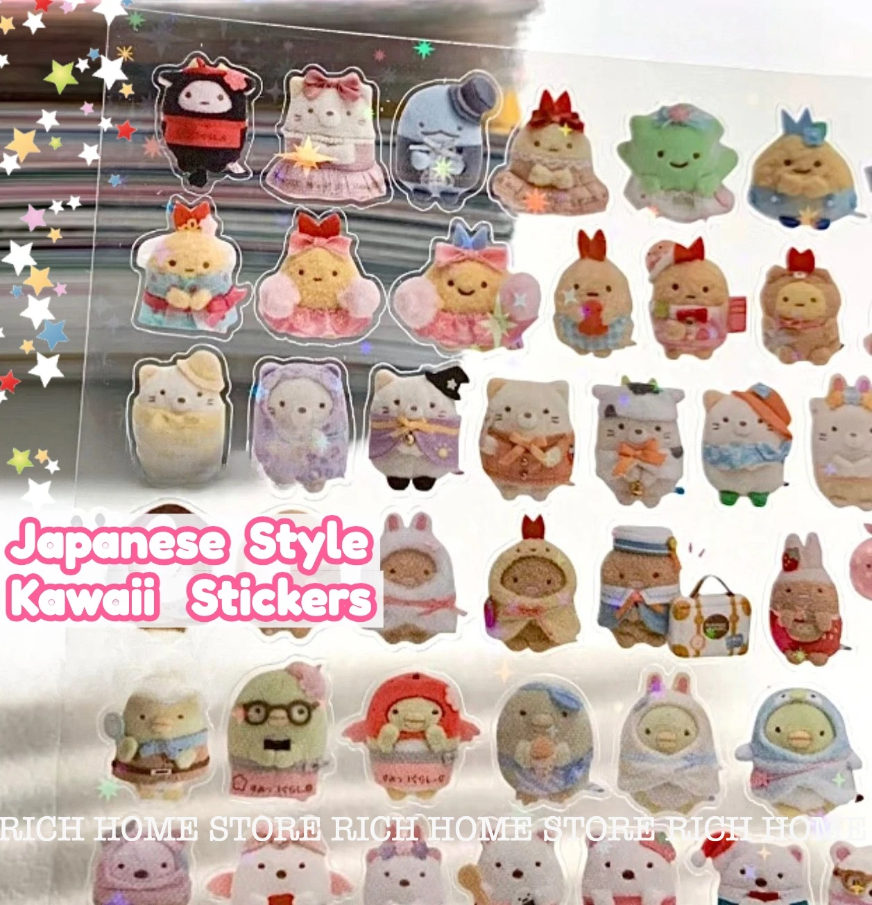

Kawaii Japanese Cartoon Waterproof Stickers Animation Derivatives Accessories