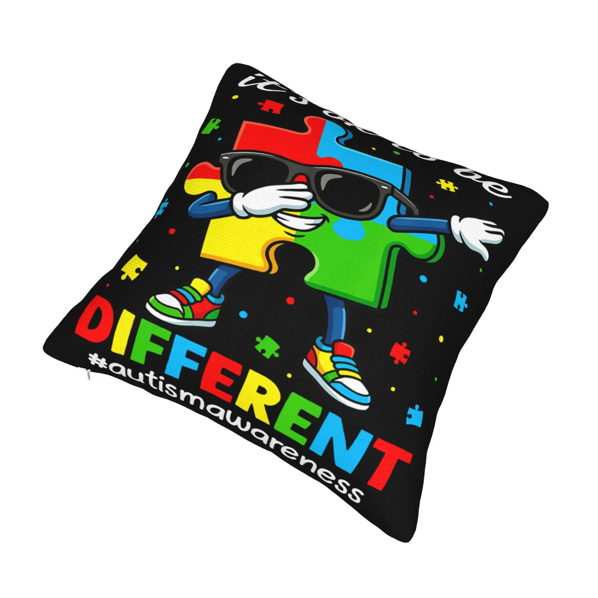 Dabbing Puzzle Autism Awareness Pillowcases Product Printing Cushion Cover Decorative  Pillow Case Cover Home Multi-Size