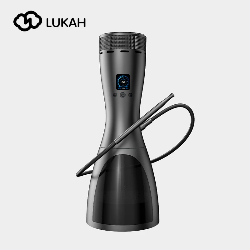 مجموعة الشيشة الكهربائية الذكية من LUKAH، شاشة LED طويلة التحمل، 7 تروس لضبط درجة الحرارة