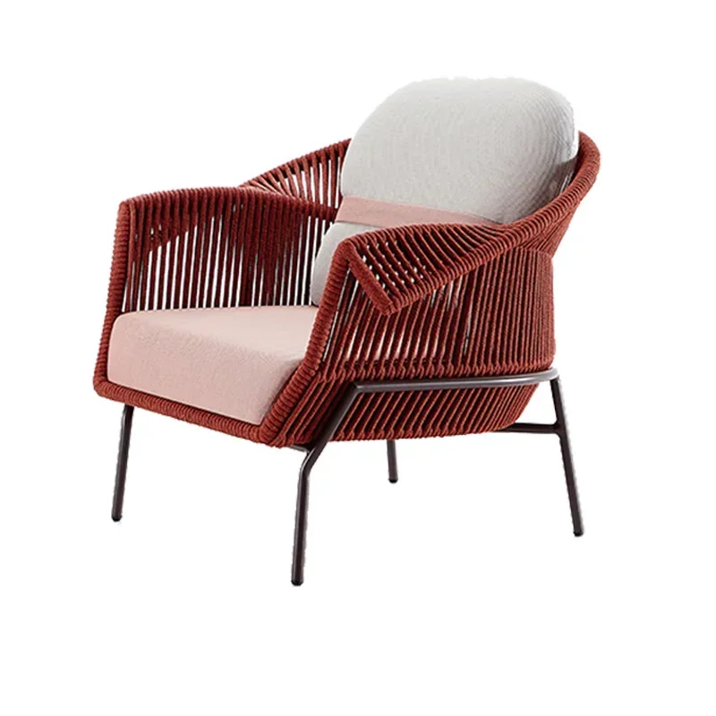 Sofá europeu de luxo rattan designer ao ar livre barato almofada sofá braço leitura lounge muebles para el hogar móveis