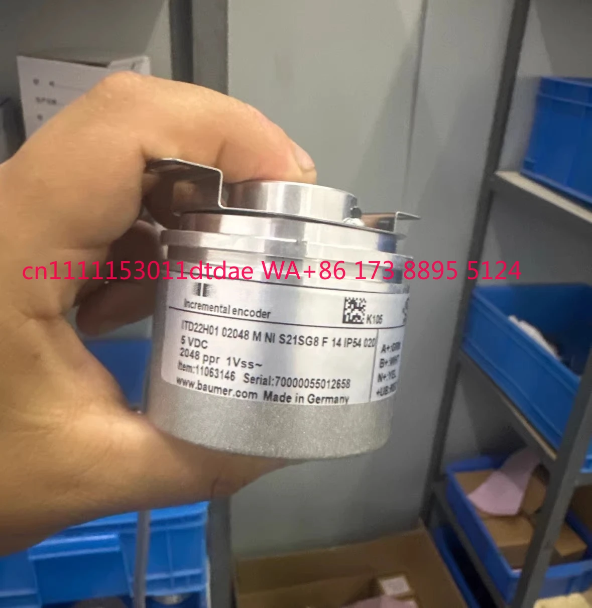 

Baumer encoder ITD22H01 2048 M NI S21SG8 F14 IP54 020