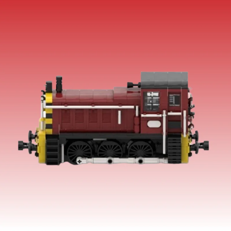 

MOC-181418 маленькие сборные строительные блоки темно-красные модифицированные маленький поезд в сборе модель игрушки изысканные украшения подарок