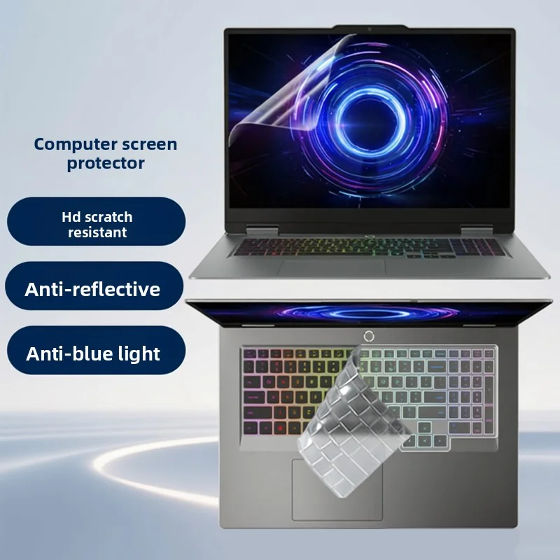 for Lenovo LOQ 17IRX10 Computer Screen Film, Keyboard Film, High-Definition anti Reflective and anti Blue Light Protective Film