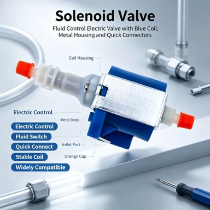 High Temperature Commercial Garment Steamer Spare Parts Plunger Pump Solenoid Boost Valve For Steam Iron Cabinet Ironing