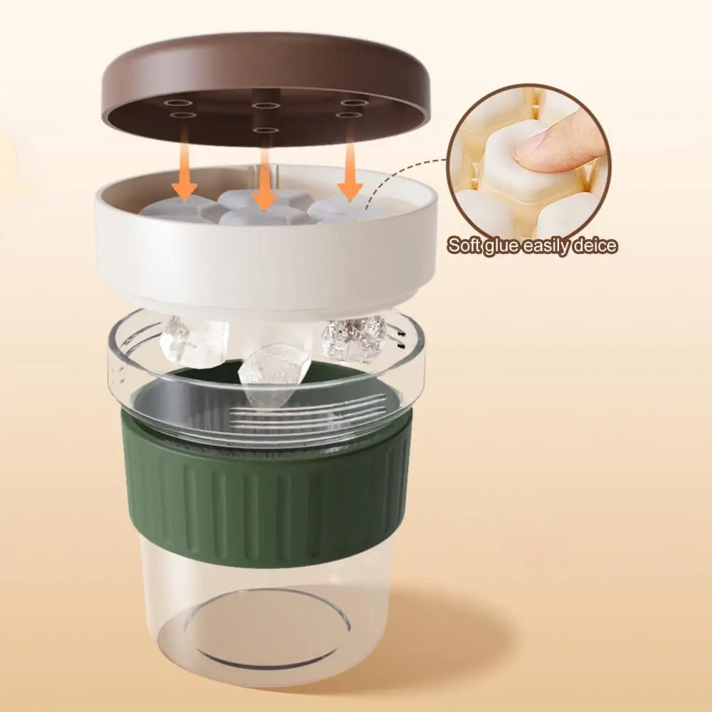 Brew Cup with Leak-proof Design Portable Brew Coffee Maker with Ice Tray Infuser Bottle Travel Cup for Iced Tea for Commuting