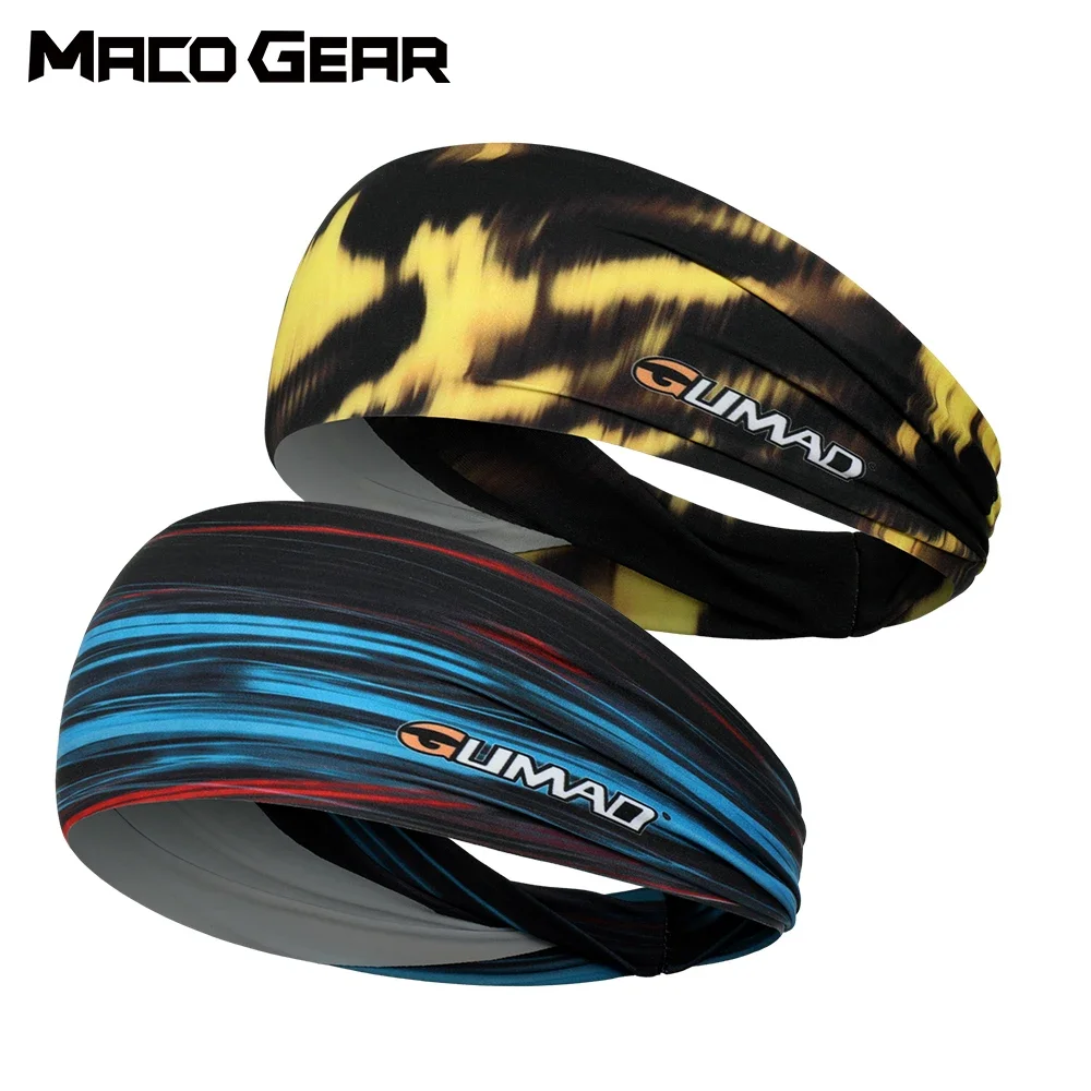 2 PCS Sport Elastic Headband Bicycle Tennis Sweatband Yoga Gym HeadHair Basketball Volleyball Cycling Running Bandage Men Women