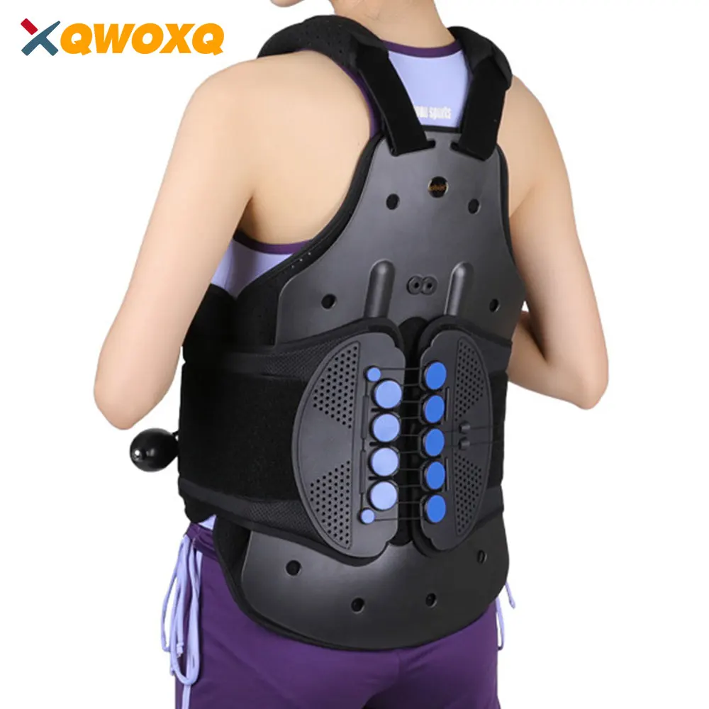 TLSO Full Back Brace Support for Thoracic Kyphosis, Fractured Spine, Scoliosis, Postural Correction,Unisex Post-Surgery Recovery