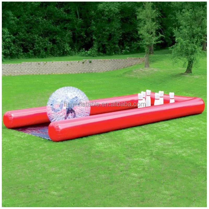 

Commercial Hot Selling Customized Inflatable Human Bowling Pins Bowling Bag 2 Balls Inflatable Bowling Pin for Sport