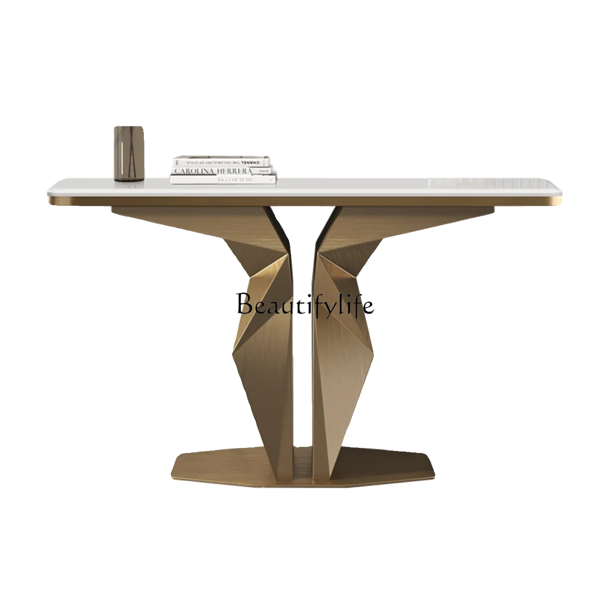 

FG44Italian simple luxury jade spar entrance table Modern light luxury high-end household simple entrance table