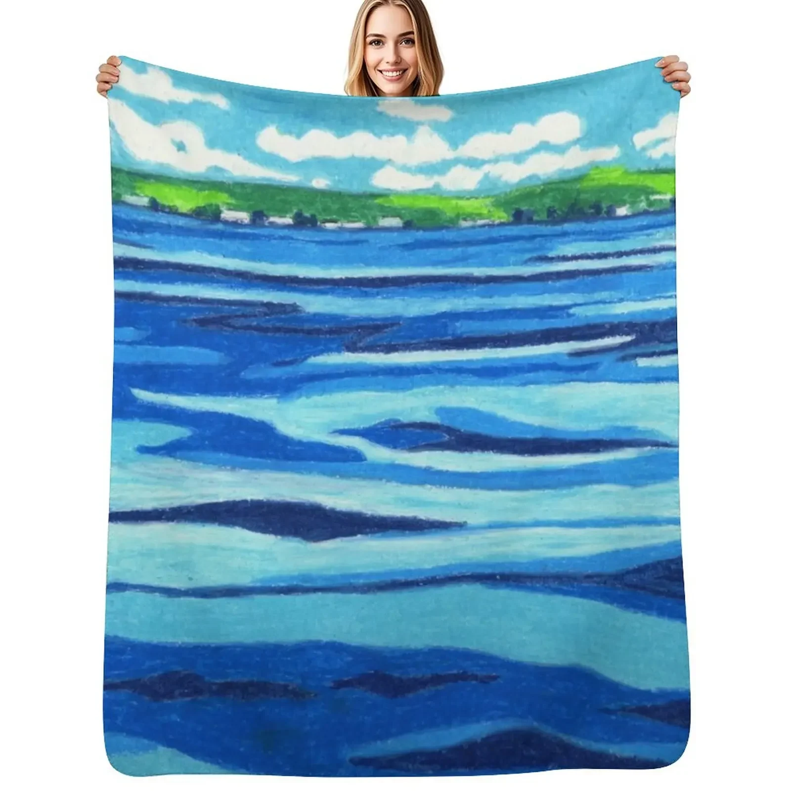 

Across the Waters at Seneca Throw Blanket Fashion Sofas christmas gifts Blankets For Sofas Blanket