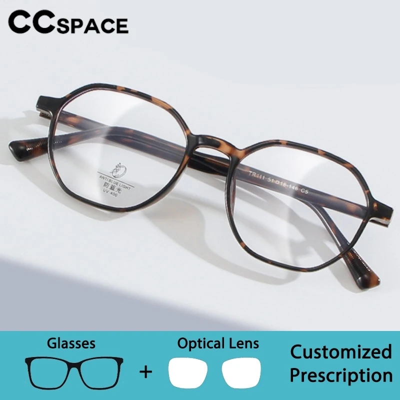 CCspace Customizable Prescription Options Men Optical Prescription Lenses Photochromic Eyeglasses Progressive Multifocal Glasses