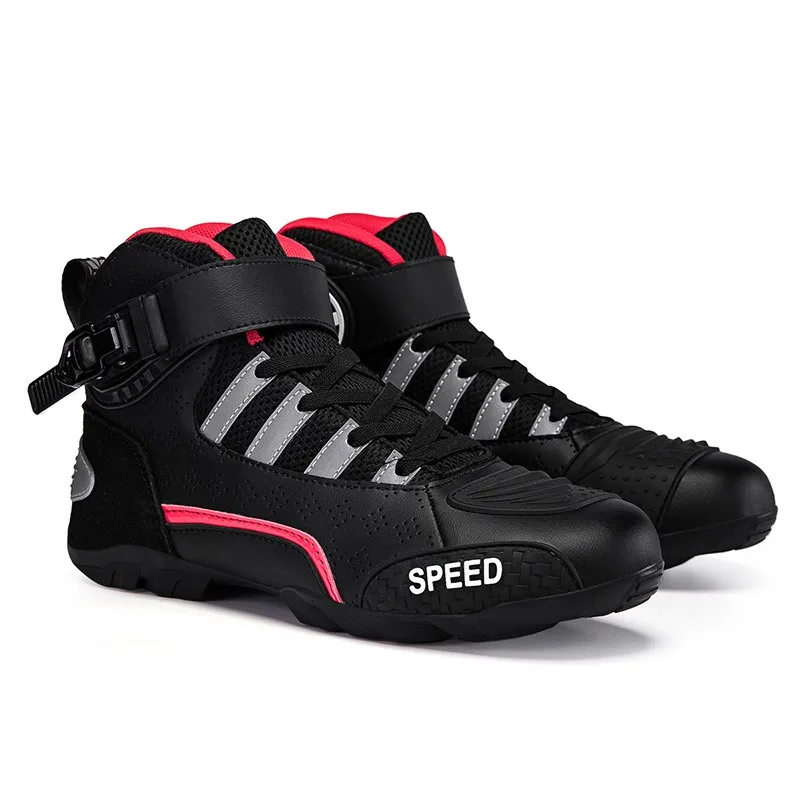 

Мотоциклетные ботинки, мужская мотоциклетная обувь для верховой езды, противоскользящая мотоциклетная обувь, ботинки для мотокросса, гонок по бездорожью 35