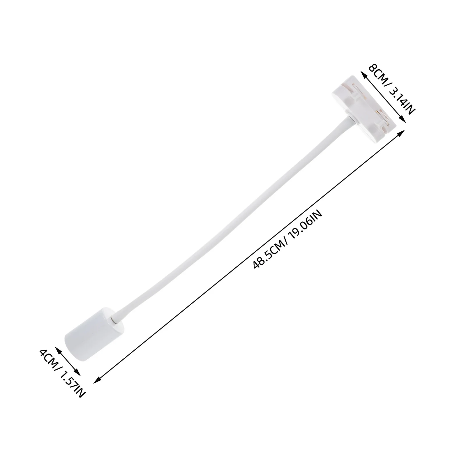 Track Lighting Heads LED Adjustable Fixture E27 Light Holder for Living Library Commercial Display Accent Ceiling